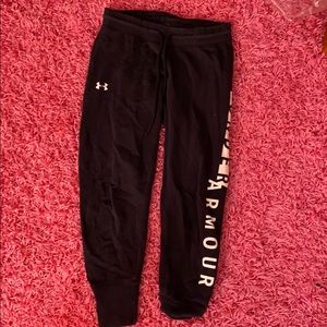 Black Under Armour joggers